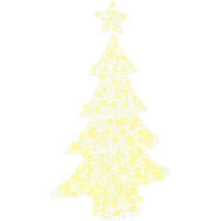 vidaXL Christmas Tree with 100 LEDs Warm white 120 cm Acrylic