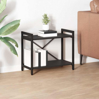 vidaXL Bookshelf Black Oak 60 x 30 x 50 cm Engineered Wood