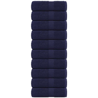 vidaXL Wash Towels "FROGN" 10 pcs Navy Blue 30x30 cm 360 gsm