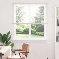 vidaXL Venetian Blinds Height Adjustable White 175 x 135 cm Aluminium