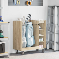 vidaXL Golf Cabinet with Wheel Plain Sonoma Oak 90 x 45 x 98 cm