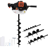 vidaXL Auger Ground Drill Orange