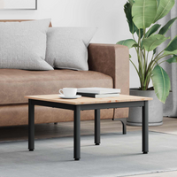 vidaXL Coffee Table Natural 60 x 60 x 36 cm Solid Pine Wood