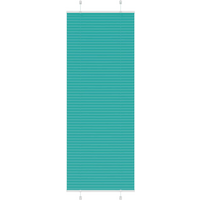 vidaXL Pleated Blind Petrol Green 80x200 cm Fabric Width 79.4 cm Polyester