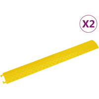 vidaXL Cable Protector Ramps 2 pcs 98.5 cm Yellow