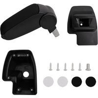vidaXL Car Armrest Black 15x35x(33-49.5) cm ABS