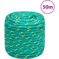 vidaXL Boat Rope Green 18 mm 50 m Polypropylene