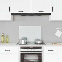 vidaXL Kitchen Backsplash Transparent 70 x 50 cm Tempered Glass