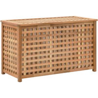 vidaXL Laundry Chest 77.5x37.5x46.5 cm Solid Walnut Wood
