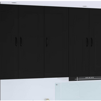 vidaXL Kitchen Cabinet Kalmar Black 40 x 31 x 100 cm Engineered Wood