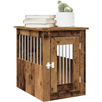 vidaXL Dog Crate Furniture Old Wood 45x62x59 cm Engineered Wood