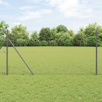 vidaXL Hexagon Fence Grey 1.2 x 100 m PVC
