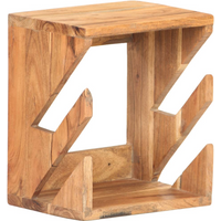 vidaXL Wall Mounted Skateboard Holder 25x20x30 cm Solid Acacia Wood