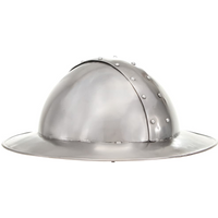 vidaXL Medieval Knight Helmet Antique Replica LARP Silver Steel