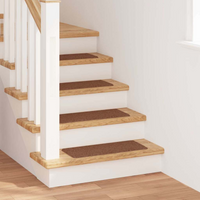 vidaXL Anti-slip Stair Mats Latex backing 15 pcs Yellow 60 x 25 cm PP
