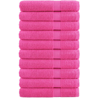 vidaXL Premium Towels SOLUND 10 pcs Pink 100x200 cm 600 gsm