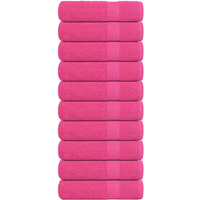 vidaXL Hand Towels "FROGN" 10 pcs Pink 50x100 cm 360 gsm