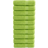 vidaXL Premium Hand Towels SOLUND 10 pcs Apple Green 50x100 cm 600 gsm