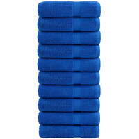 vidaXL Premium Shower Towels "SOLUND" 10 pcs Blue 70x140 cm 600 gsm