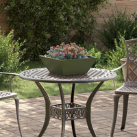 vidaXL Garden Planter 5 pcs Olive Green 40 x 40 x 15 cm