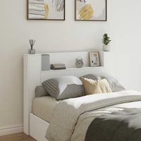 vidaXL Headboard White 140 x 16.5 x 103.5 cm Engineered Wood