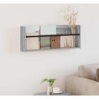 vidaXL Magazine Rack Grey Sonoma 80 x 12 x 30 cm Engineered Wood