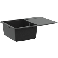 vidaXL Sink Black 670 x 460 mm Granite