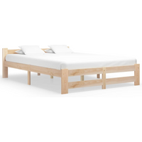 vidaXL Bed Frame without Mattress Solid Pine Wood 140x200 cm