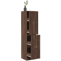 vidaXL Apothecary Cabinet Brown Oak 40x41x174.5 cm Engineered Wood