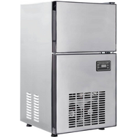 vidaXL Ice Cube Maker with Door Silver 43 x 40 x 71 cm Stainless Steel