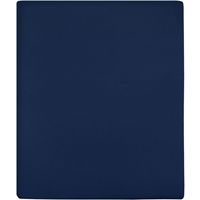 vidaXL Jersey Fitted Sheets 2 pcs Navy Blue 160x200 cm Cotton