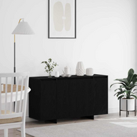 vidaXL Sideboard Black Oak 135 x 41 x 75 cm Engineered Wood