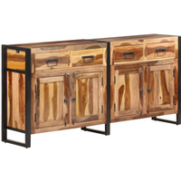 vidaXL Sideboard 172x35x80 cm Solid Acacia Wood with Honey Finish