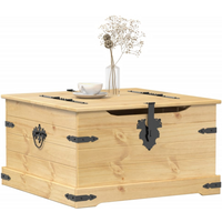 vidaXL Storage Box Corona 78x78x45 cm Solid Wood Pine