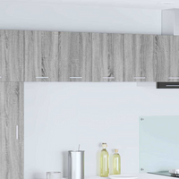 vidaXL Hanging Cabinet 2 pcs Grey Sonoma and White 60 x 31 x 40 cm