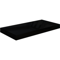 vidaXL Floating Wall Shelf High Gloss Black 50x23x3.8 cm MDF
