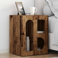 vidaXL Bedside Table 2 pcs Old Wood 40 x 35 x 50 cm Engineered Wood