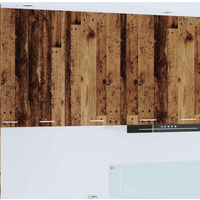 vidaXL Hanging Cabinet with Storage Old Wood and White 50 x 31 x 80 cm