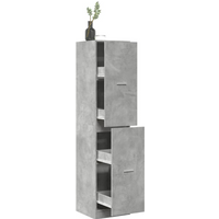 vidaXL Apothecary Cabinet Concrete Grey 40x41x174.5 cm Engineered Wood