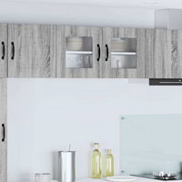 vidaXL Kitchen Cabinet with Storage Kalmar Grey Sonoma 80 x 31 x 40 cm