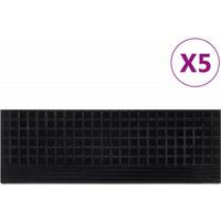 vidaXL Stair Treads 5 pcs 25x75 cm Rubber