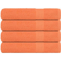 vidaXL Towels "FROGN" 4 pcs Orange 100x200 cm 360 gsm