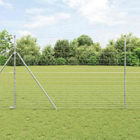 vidaXL Wild Fence Hot Dip Galvanized 1000 x 160 x 0.18 cm Iron