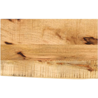 vidaXL Table Top 60x40x3.8 cm Live Edge Solid Wood Rough Mango