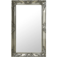 vidaXL Wall Mirror Baroque Style 50x80 cm Silver