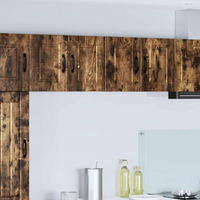 vidaXL Kitchen Cabinet with Shelf 2 pcs Smoked Oak 60 x 31 x 40 cm