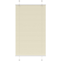 vidaXL Pleated Blind Cream 70x100 cm Fabric Width 69.4 cm Polyester