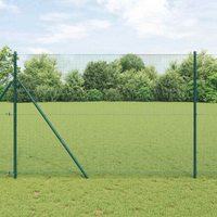 vidaXL Welded Wire Fence Green 1.6 x 25 m