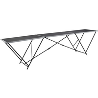vidaXL Folding Pasting Table MDF and Aluminium 300x60x78 cm