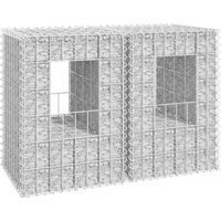 vidaXL Gabion Basket Posts 2 pcs 40x40x60 cm Iron